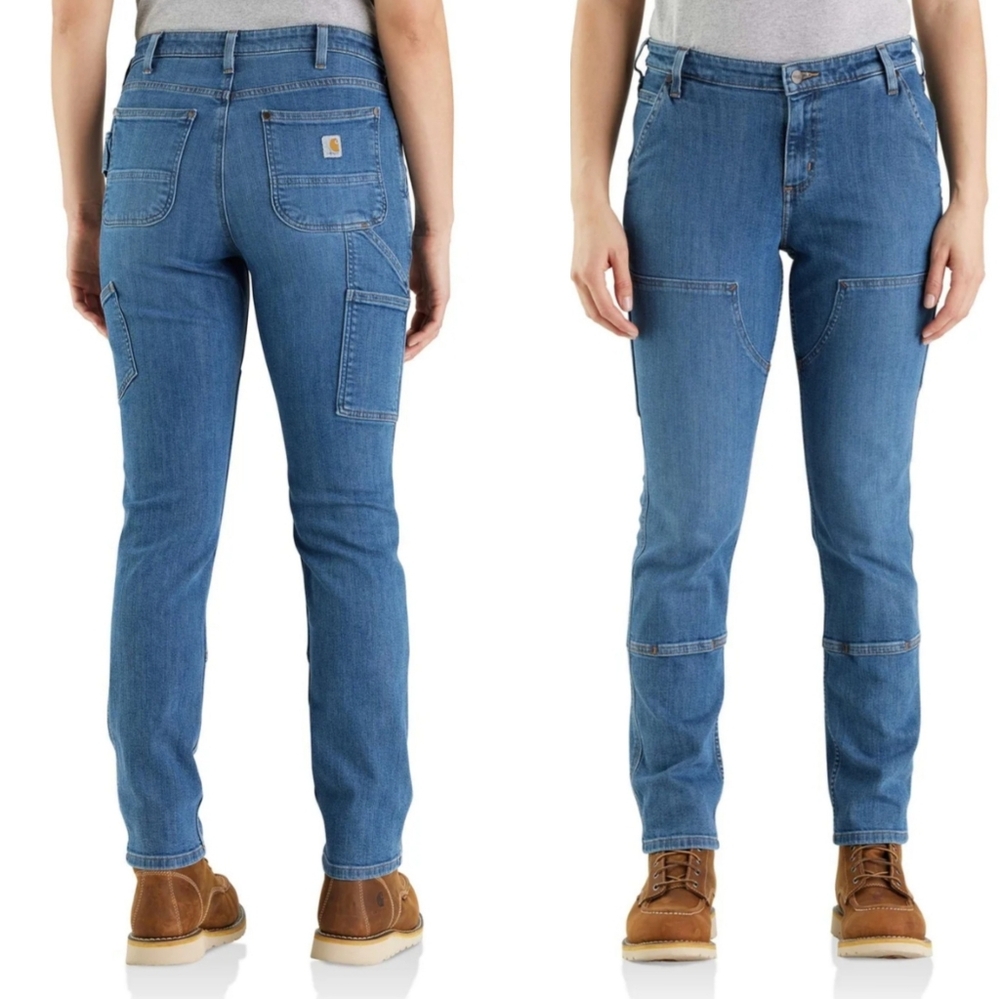 Carhartt Rugged Flex double front Relaxed Fit Cargo Jeans Workwear construction